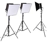 Studio Light ALZO 600 Cool Lite - 3-Light Kit - A very bright variable intensity continuous light kit for video, portrait and product photography