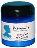 Lavender Sea Salts - Soak Away Aches and Pains. So Relaxing It Turns Your Body to Butter. 100% Natural Mineral Salts and Botanicals. Pure Calming and Relaxing Anti-Inflammatory Aromatherapy. 12 oz