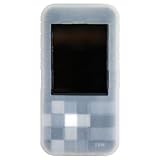 Deluxe Silicone Skin Case Protective Case Accessory Kit for Creative Zen Mozaic 2GB 4GB MP3 Player (MP3 Not Included) + Screen Protector Kit + Cloth, Clear