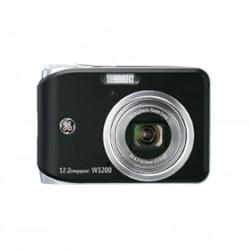GE W1200 2.5 LCD Digital Camera 12.2MP 3X Optical Zoom - Black [Camera]