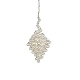 Currey & Company 9001 Crystal Contemporary Silver Leaf 4 Light Wanderlust Chandelier