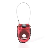 Tripneeds 3 Digit Retractable Cable Combination Lock Blue