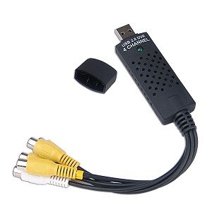 Sabrent USB-DVR4 4-Channel USB 2.0 DVR Security Surveillance CCTV Digital Video Camera Recorder Adapter - VISTA Ready