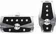 Pilot Automotive PM-242SP Silver Anodized Two Piece Pedal with Anti-Slip Surface