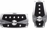 Pilot Automotive PM-242SP Silver Anodized Two Piece Pedal with Anti-Slip Surface