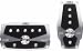 Pilot Automotive PM-242SP Silver Anodized Two Piece Pedal with Anti-Slip Surface