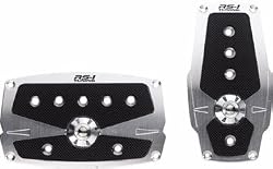 Pilot Automotive PM-242SP Silver Anodized Two Piece Pedal with Anti-Slip Surface