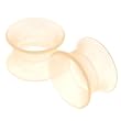Skin Colored Flexible Silicone Flesh Tunnel Plugs - 00G - Sold as a Pair