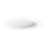 Halo 498W 6-Inch White Baffle with White Trim for Sloped Ceilings