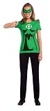 Rubies Costume Co Womens Dc Comics Green Lantern T-Shirt With Eye Mask And Ring