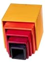 Nesting Wooden Boxes, Yellow