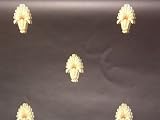 Almond Fleur de Lis Wallpaper
