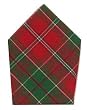 Durable Flat Weave 100% Cotton Green and Red Plaid Napkins 22x22 Inches Set of Six
