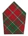 Durable Flat Weave 100% Cotton Green and Red Plaid Napkins 22x22 Inches Set of Six