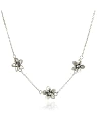 Zina Sterling Silver "Hibiscus Collection" Hibiscus Necklace