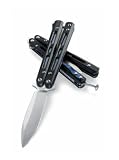 Buy : Benchmade 32 Benchmade Morpho Bali-Song Folding Knife Stainless Plain Mod Spear Point Pocket Clip 3.25"" Blk G10/Blue Anodized Scales Box