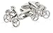 Cycling Silver Cufflinks for Avid Cyclists with Presentation Box