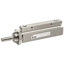 SMC NCJP Series  Pin Air Cylinder, Compact, Double Acting, Basic Style Mounting, Not Switch Ready, Cushioned
