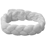 Unique Braided Headband-White (1x)