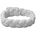 Unique Braided Headband-White (1x)