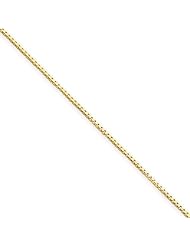 14K Yellow Gold 0.9mm Box Chain Necklace