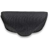 Crews MCR Safety Eyeglass Black Heavy-Duty Case with Velcro Closure, Web Belt Loops