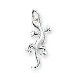 Sterling Silver Lizard Charm with 20 inch Sterling Silver Chain
