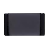 Artistic Products 4133-6-1 Bonded Leather Desk Pad Gold-Tooled Panels, 20 X 36, Black