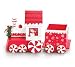 Wood Christmas Train Planter With Snowman Great Holiday Decor