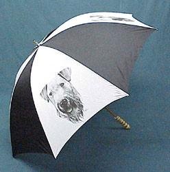 Airedale Umbrella by Porcelain by Rosalinde (60' ARC)