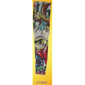 One Pair Tattoo Sleeves Arm Warmers Gloves Goth Punk