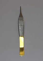 Adson Forceps - Gold Plated Handle with Tungsten Carbide Insert