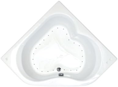 Sea Spa Tubs S6060CAR Tubs Cascade 60 by 60 by 23-Inch Corner Air Jetted Bathtub, White