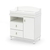 South Shore Moonlight Collection Changing Table, Pure White