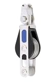 Nautos #92411-Classic line-SINGLE SWIVEL WITH BECKET- 28 mm sheave-long lasting characteristics.Sailboat block