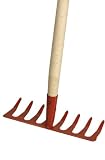 Produkt-Bild: Star 40141 Kinderrechen rot,7 Zinken 13 cm breit,Holzstiel 75 cm
