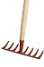Produkt-Bild: Star 40141 Kinderrechen rot,7 Zinken 13 cm breit,Holzstiel 75 cm