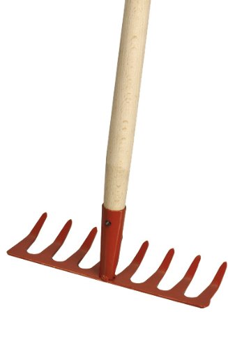 Produkt-Bild: Star 40141 Kinderrechen rot,7 Zinken 13 cm breit,Holzstiel 75 cm