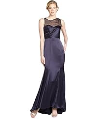 Chiffon/Satin/Silk Sleeveless Illusion Natural   Waistline Maxi Dress 