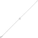Silver Slip On Heart Anklet