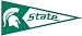 Michigan State Spartans Mascot - Classic NCAA College (Pennants)