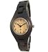 Tense Ladies Solid Dark Sandalwood Round Bracelet Wood Watch Hypo-Allergenic L7509D