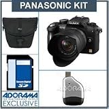 Panasonic Lumix DMC-G10K Micro System Digital SLR Camera Kit - Black - with 14mm - 42mm f/3.5-f/5.6 Lens, 8GB SD Memory Card, Camera Case, USB 2.0 SD Card Reader