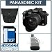 Panasonic Lumix DMC-G10K Micro System Digital SLR Camera Kit - Black - with 14mm - 42mm f/3.5-f/5.6 Lens, 8GB SD Memory Card, Camera Case, USB 2.0 SD Card Reader