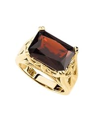 Ann Harrington Jewelry 14k Yellow Gold 14x10 mm Genuine Mozambique Garnet Ring