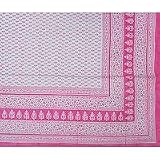 ShalinCraft Cotton Bed Sheet Khadi Print India Asian Decor Home Interiors Queen Size (bshtd547)