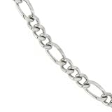 Karat Platinum 6mm Figaro Chain Necklace, 20