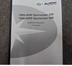 1996 1997 1998 1999 2000 Polaris Sportsman 335 500 Service Repair Shop Manual x