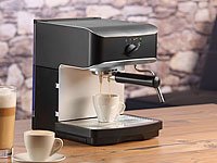 Cucina di Modena Siebträger-Espressomaschine ES-800 mit Milchschäumer Cucina di Modena Siebträger-Espressomaschine ES-800 mit Milchschäumer