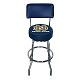Notre Dame Fighting Irish Chrome Swivel Kitchen/Bar Stool W/Back